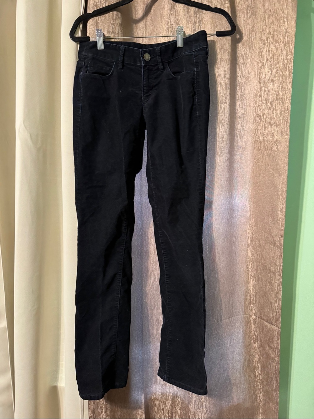 Loft Modern Straight Navy Blue Pants Corduroy Women’s Size 24/00 Fall Casual